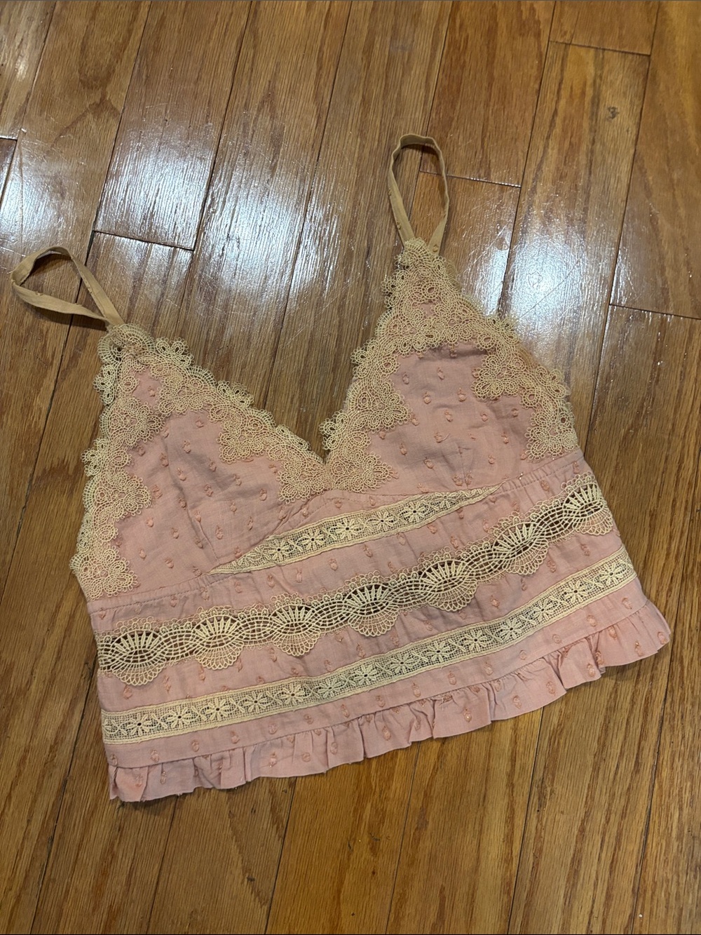 Z & L pink lace tank